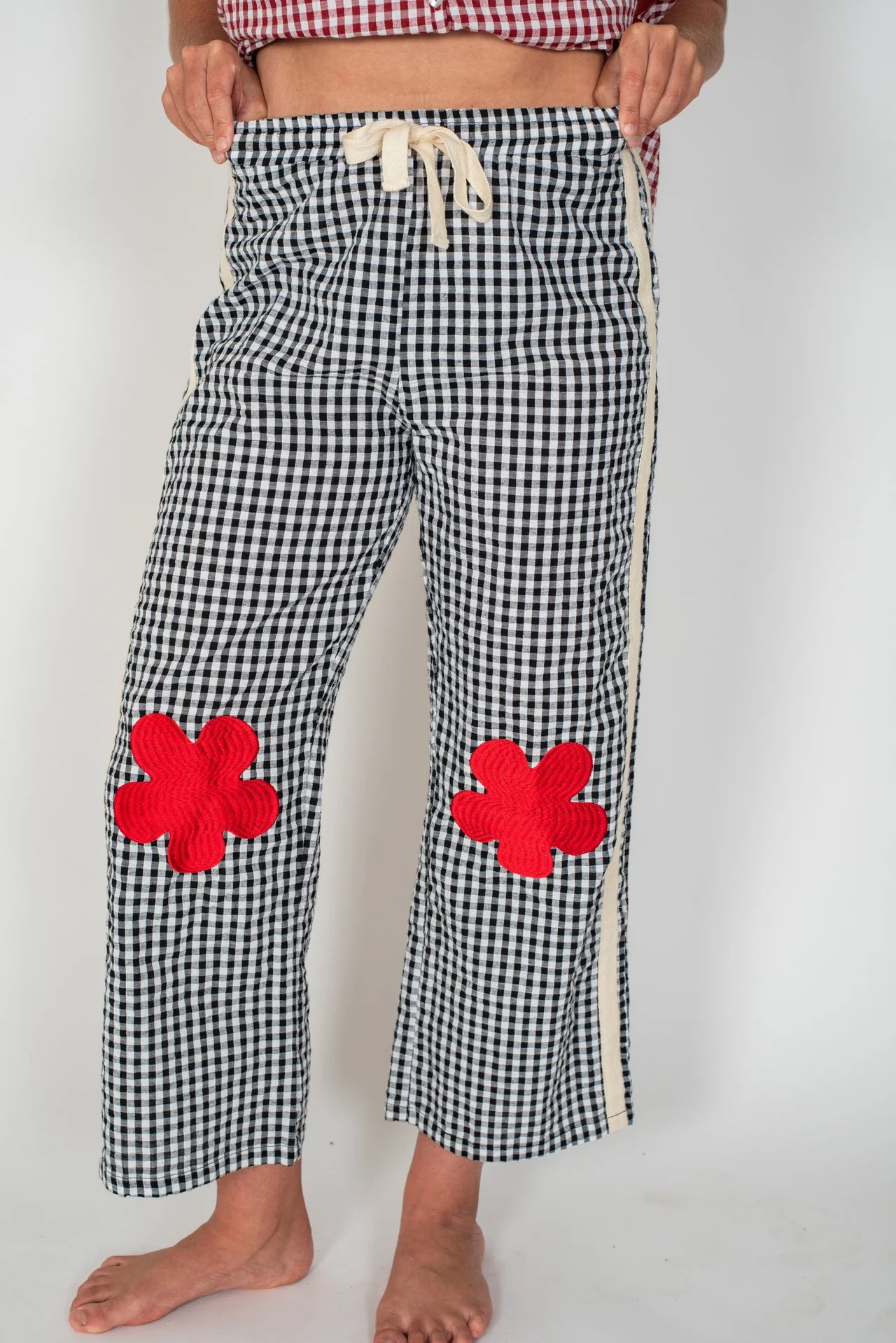 Atmosea - Flare Pant - Black Gingham