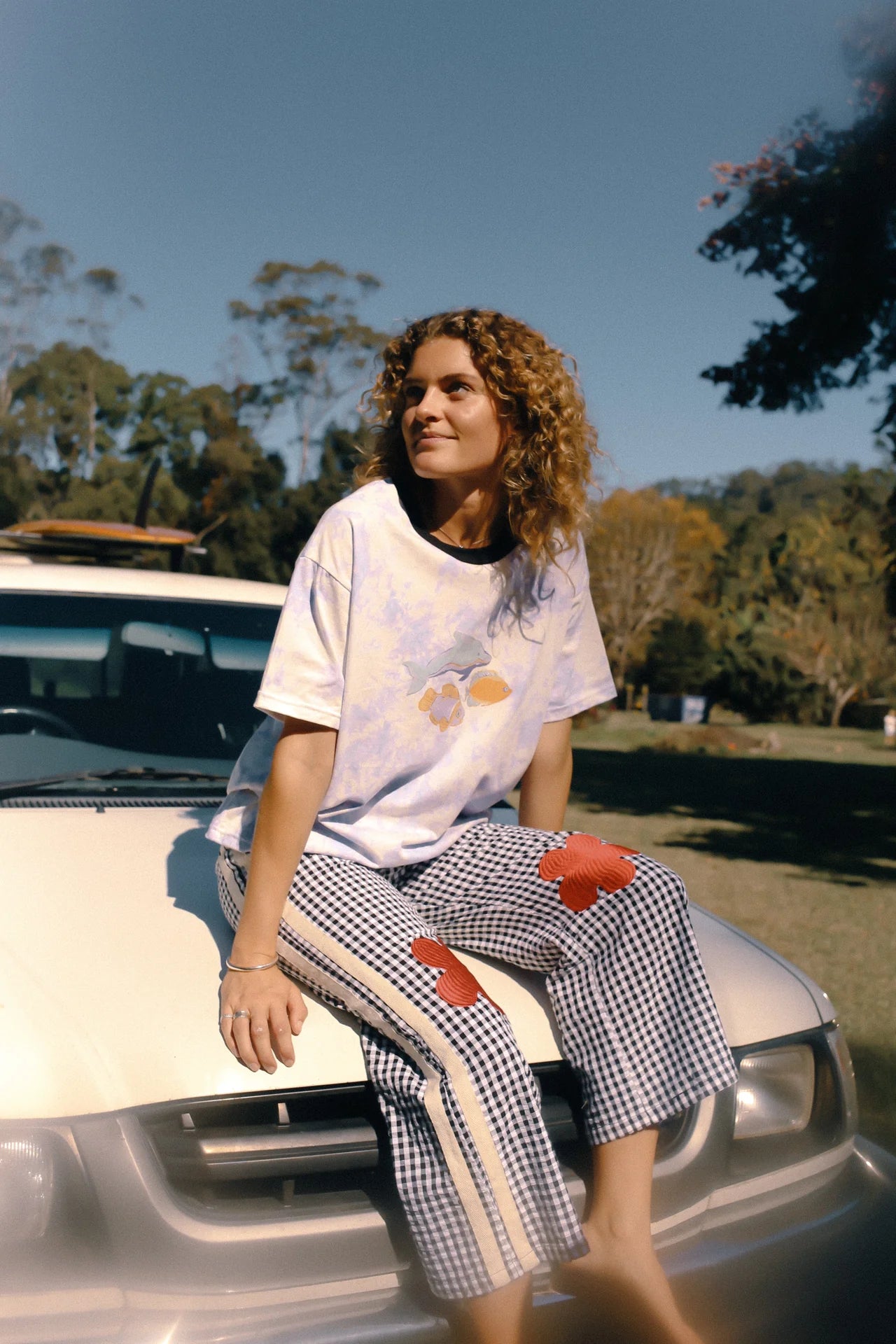 Atmosea - Flare Pant - Black Gingham