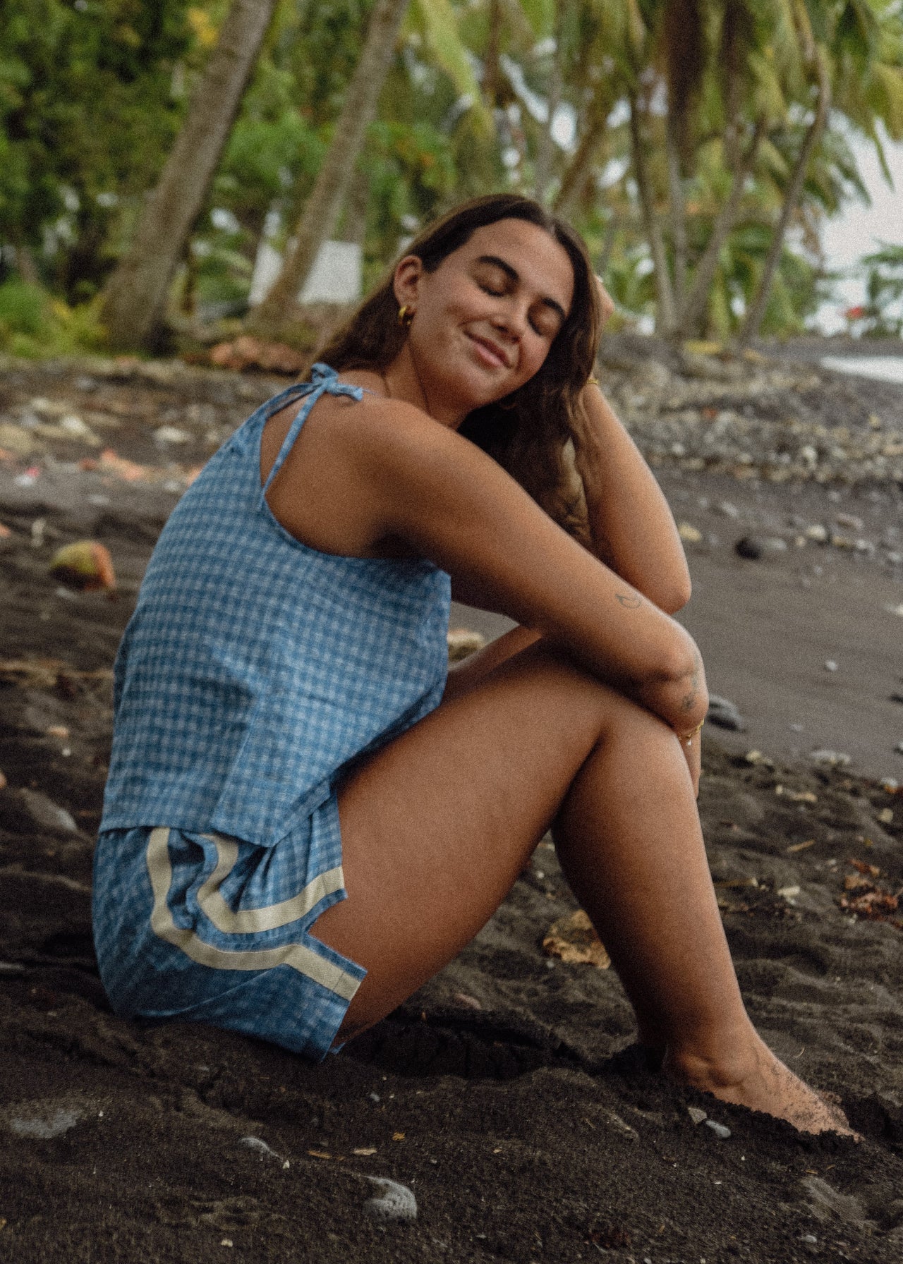 Atmosea - Blue Gingham - Shorts