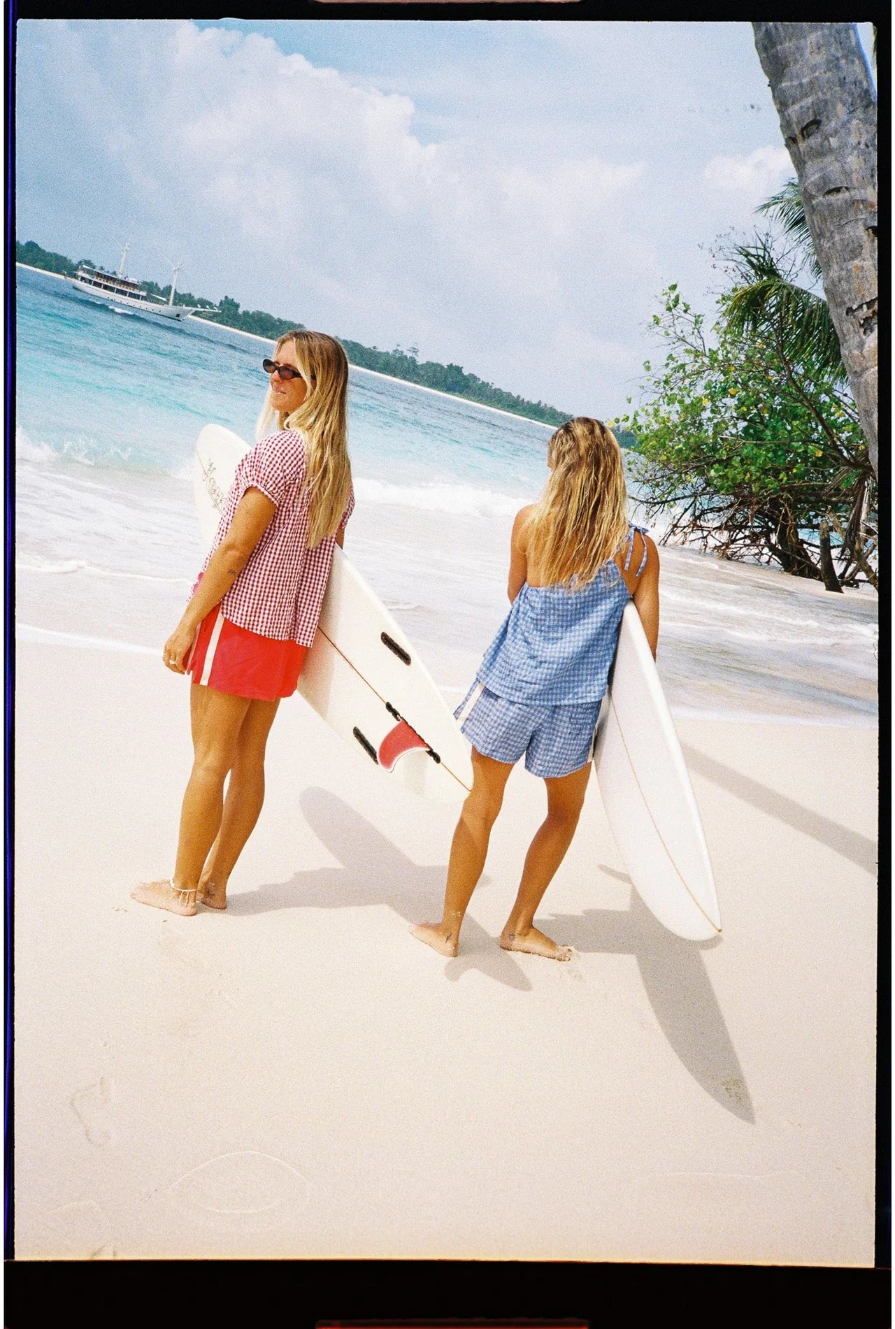 Atmosea - Blue Gingham - Shorts