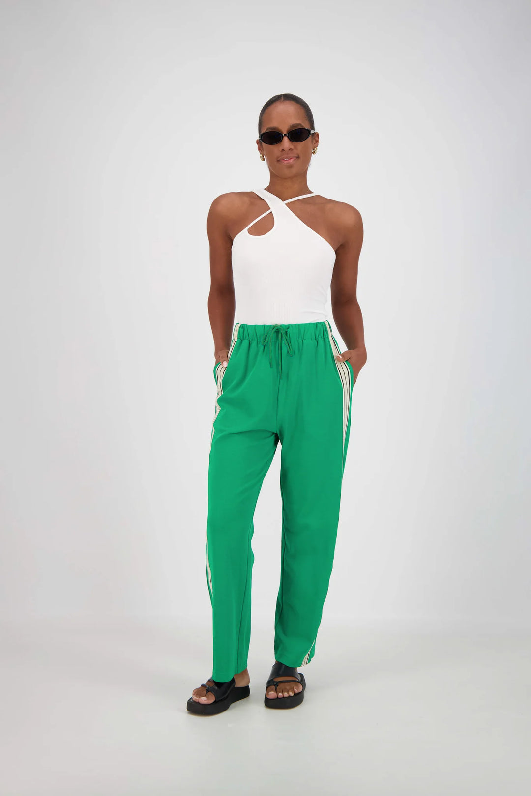 JASMINE ALEXA - PANAREA TRACKPANT - GREEN