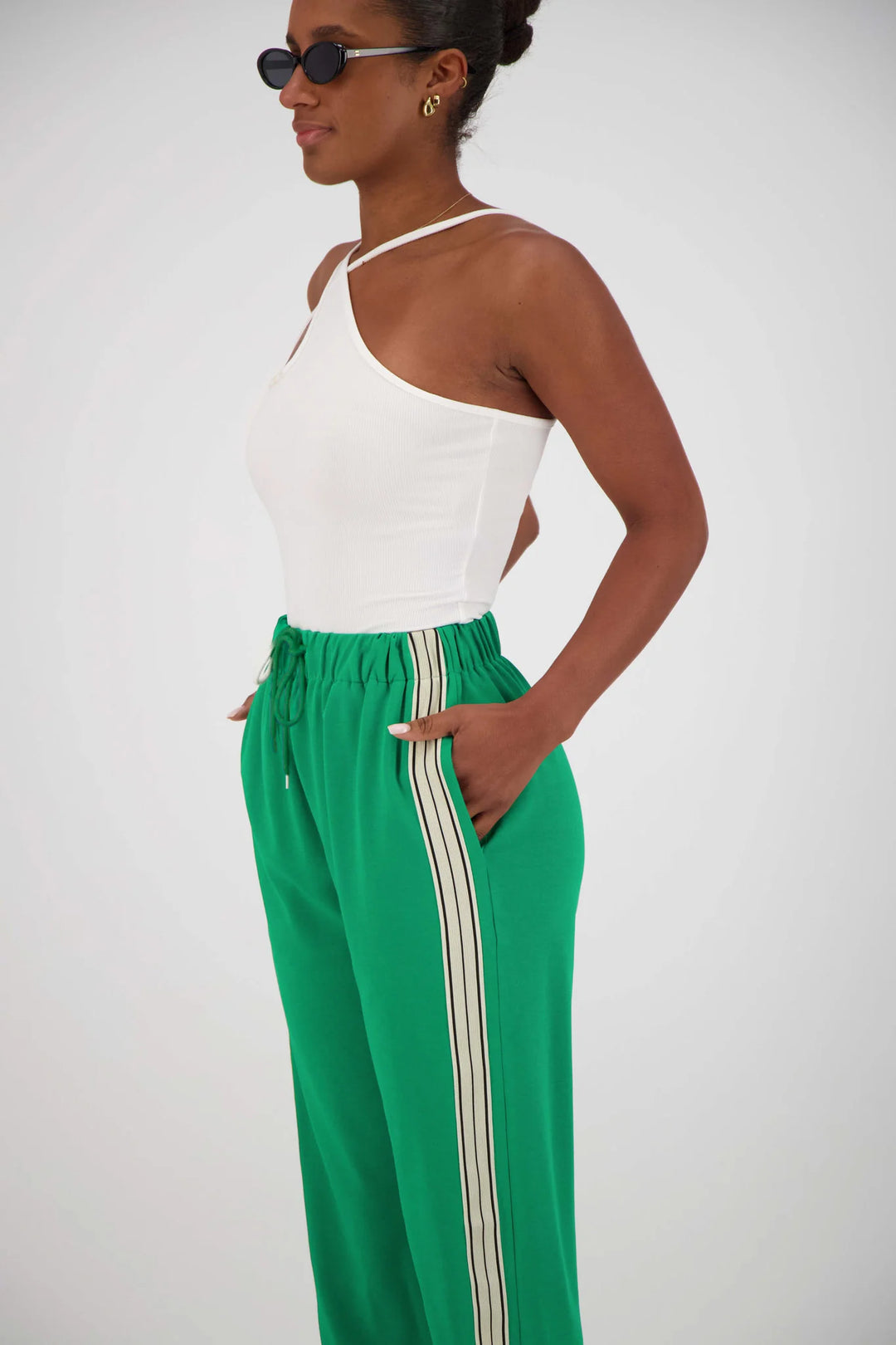 JASMINE ALEXA - PANAREA TRACKPANT - GREEN