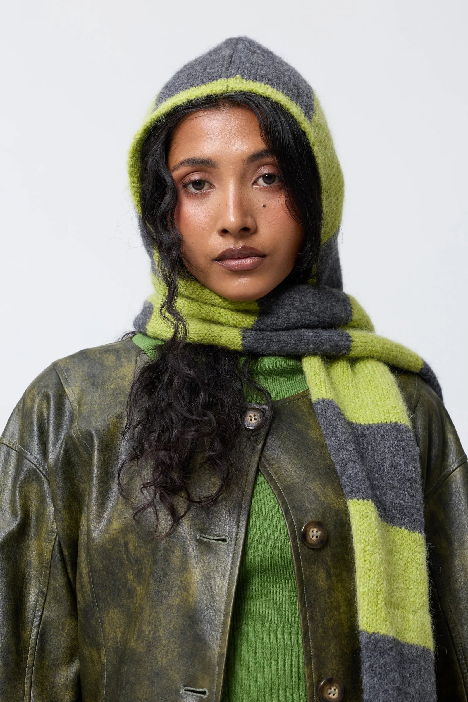 Arthur Apparel - Balaclava Scarf -  Acid/Grey