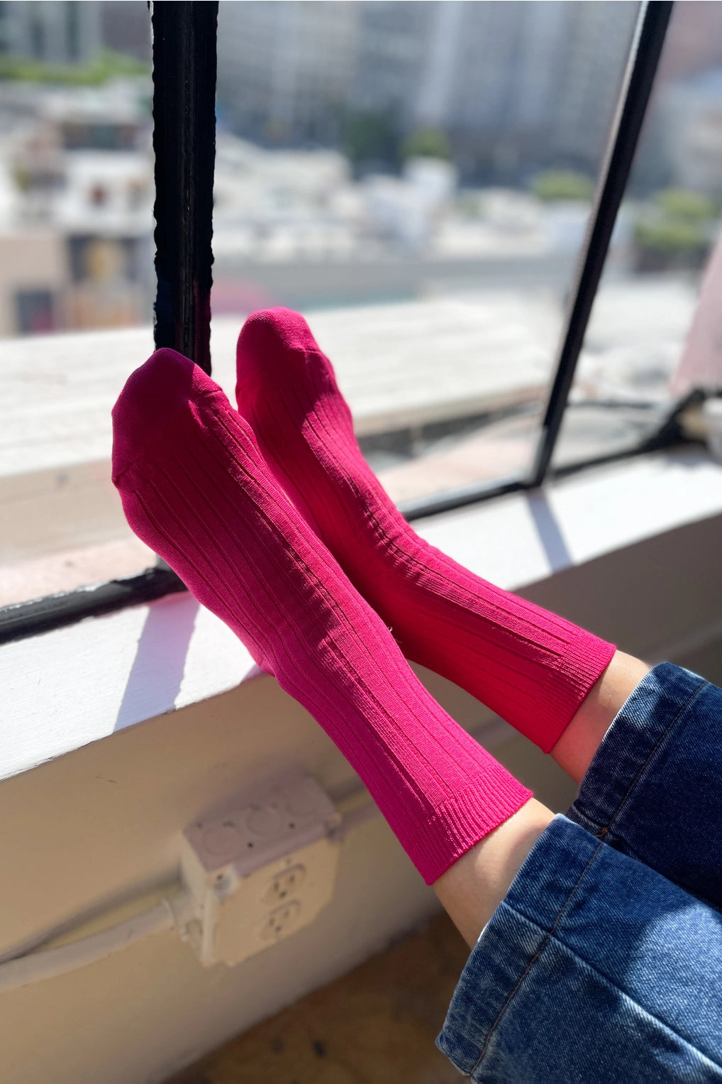 LE BON SHOPPE - HER SOCKS - FUSCHIA