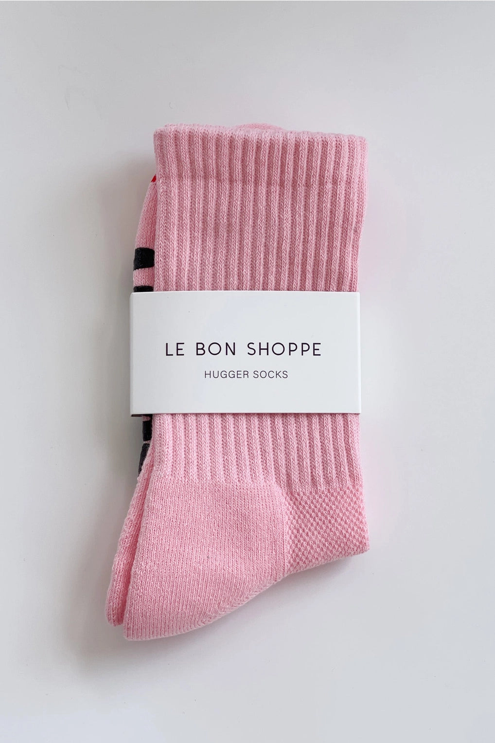 LE BON SHOPPE - HUGGER SOCKS - PINK / BLACK