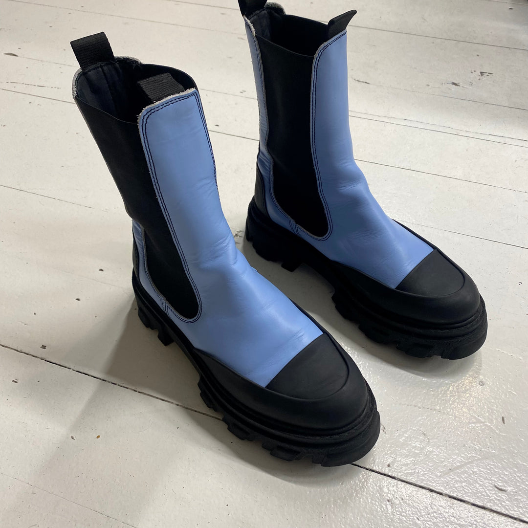 Ganni Mid Calf Chelsea boots