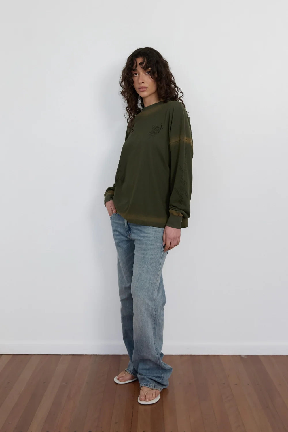 Pinky & Kamal - Cupid L/S Top - Khaki