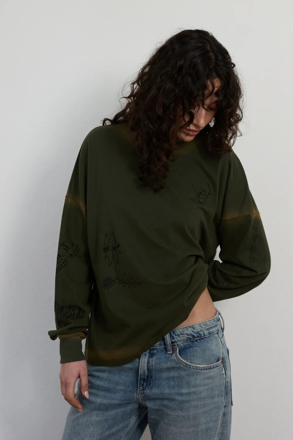 Pinky & Kamal - Cupid L/S Top - Khaki