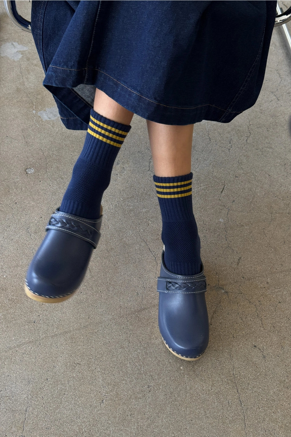 LE BON SHOPPE - GIRLFRIEND SOCKS - NAVY