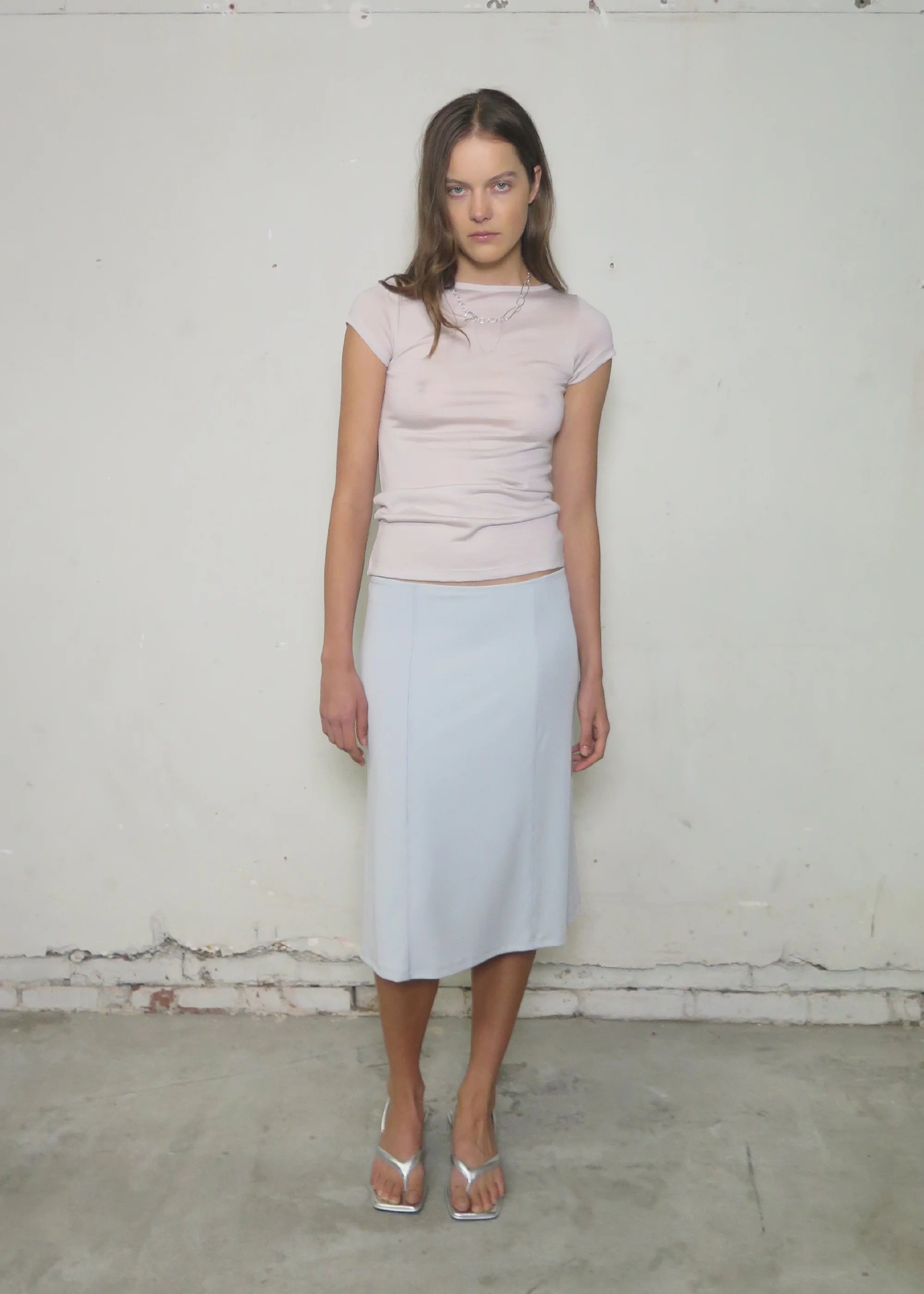 PV ~ Connection Wool Baby Tee ~ Oyster