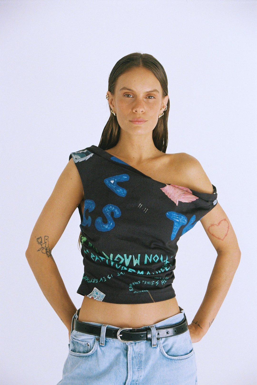 LOTTIE HALL - PALO SANTO TOP - CHARCOAL