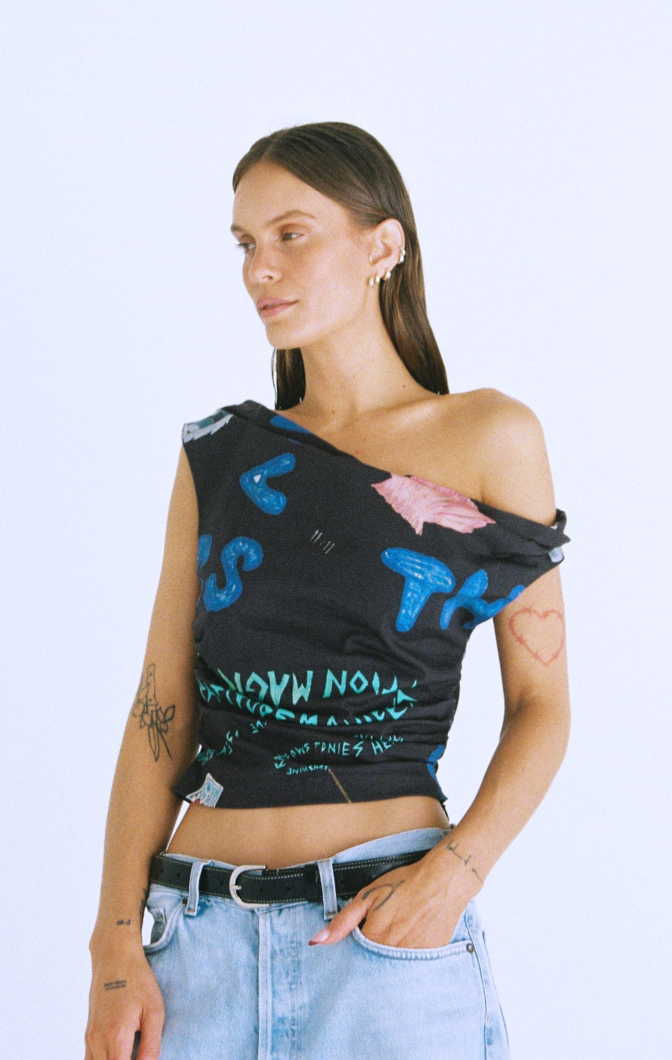 LOTTIE HALL - PALO SANTO TOP - CHARCOAL