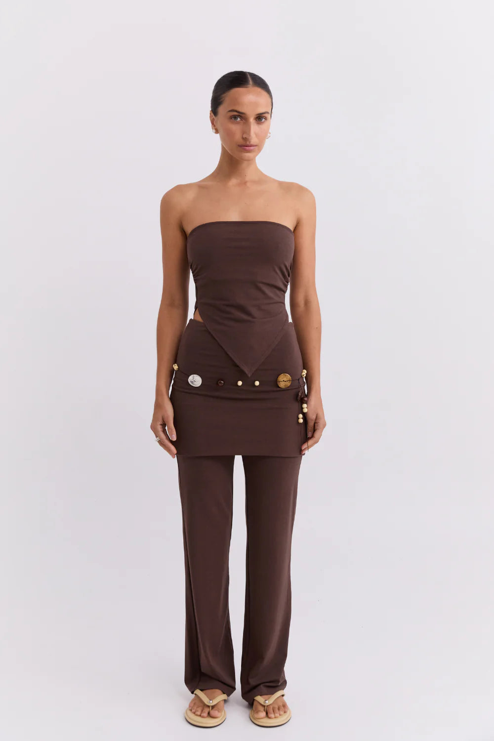 Pinky & Kamal - Dark Brown - Pantskirt