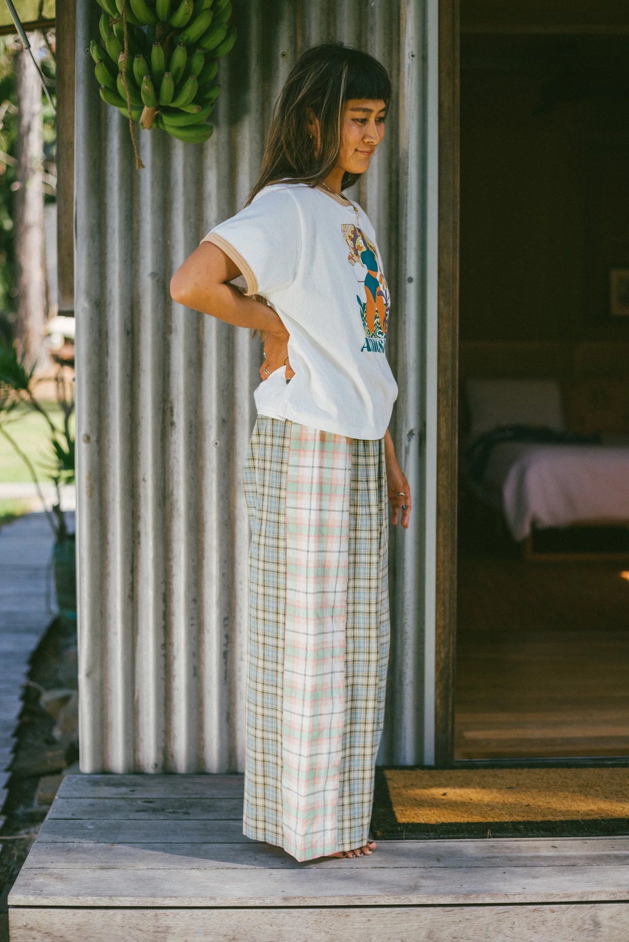 Atmosea - Patchwork Pant - Cottage Plaid