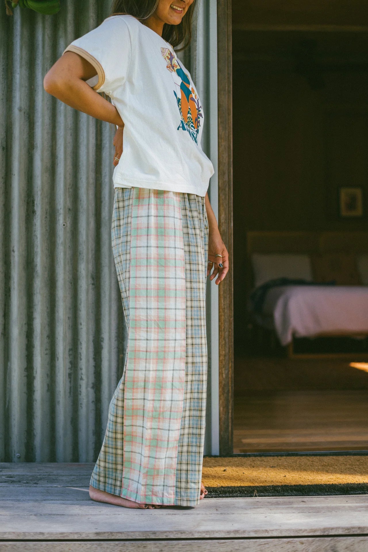 Atmosea - Patchwork Pant - Cottage Plaid