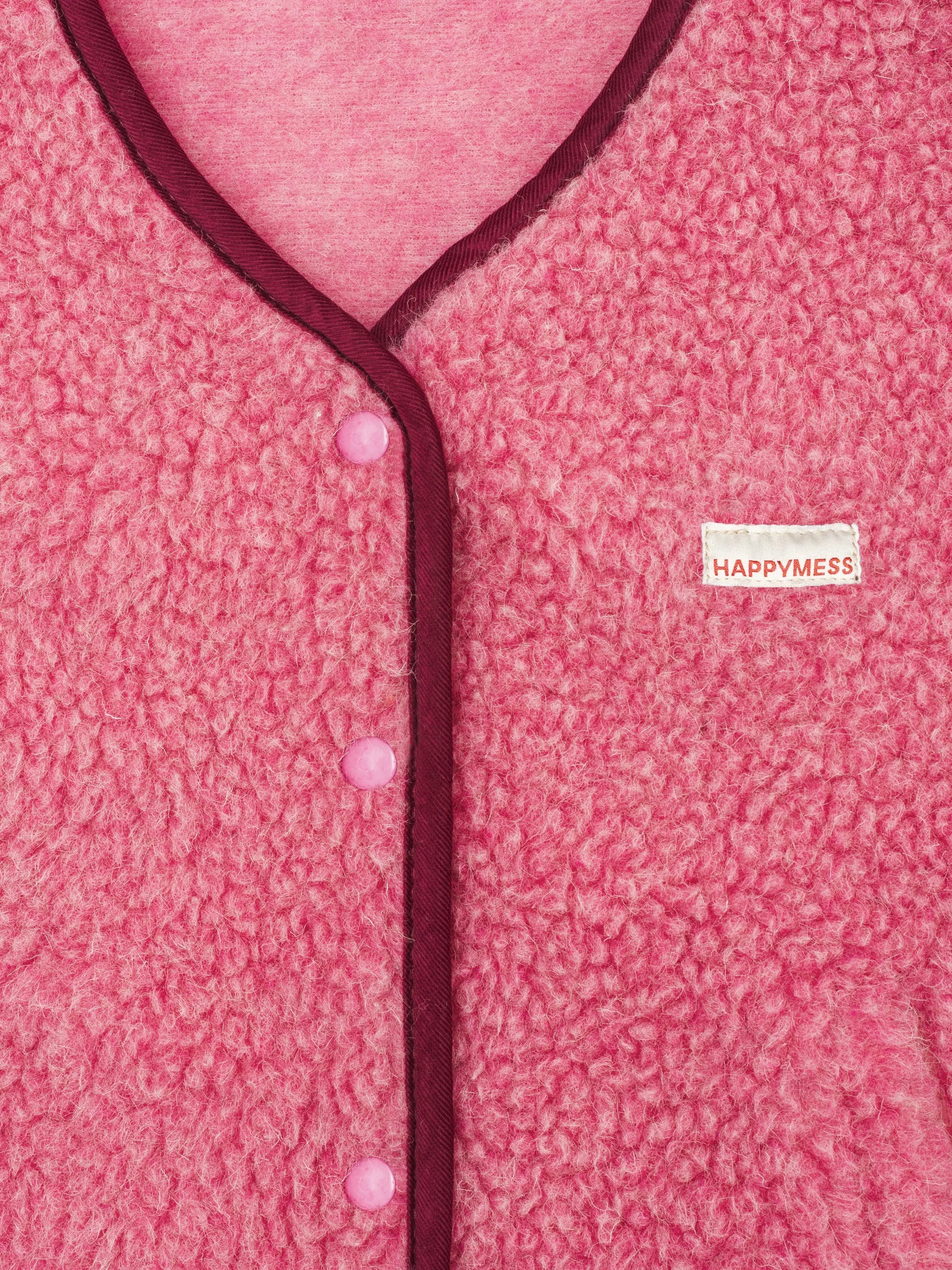 Happymess - Merino Vest - Dusty Pink