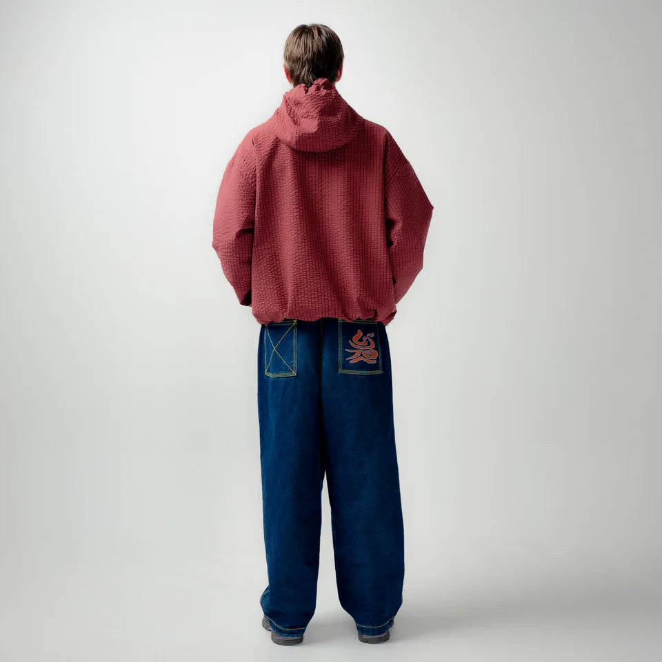 Listen - Plaid Orchid Jacket - Cherry Red
