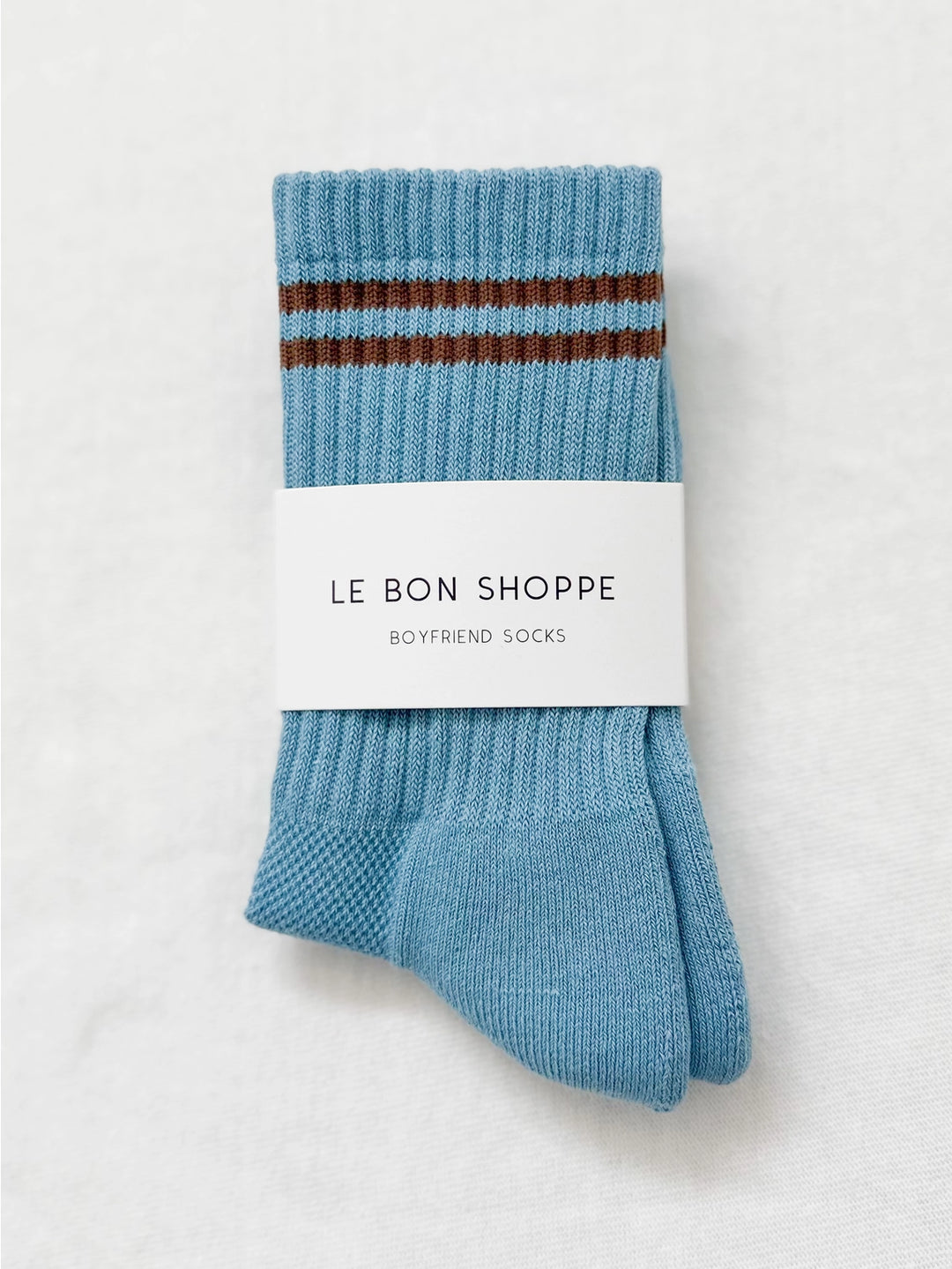 LE BON SHOPPE - POWDER BLUE - BOYFRIEND SOCKS