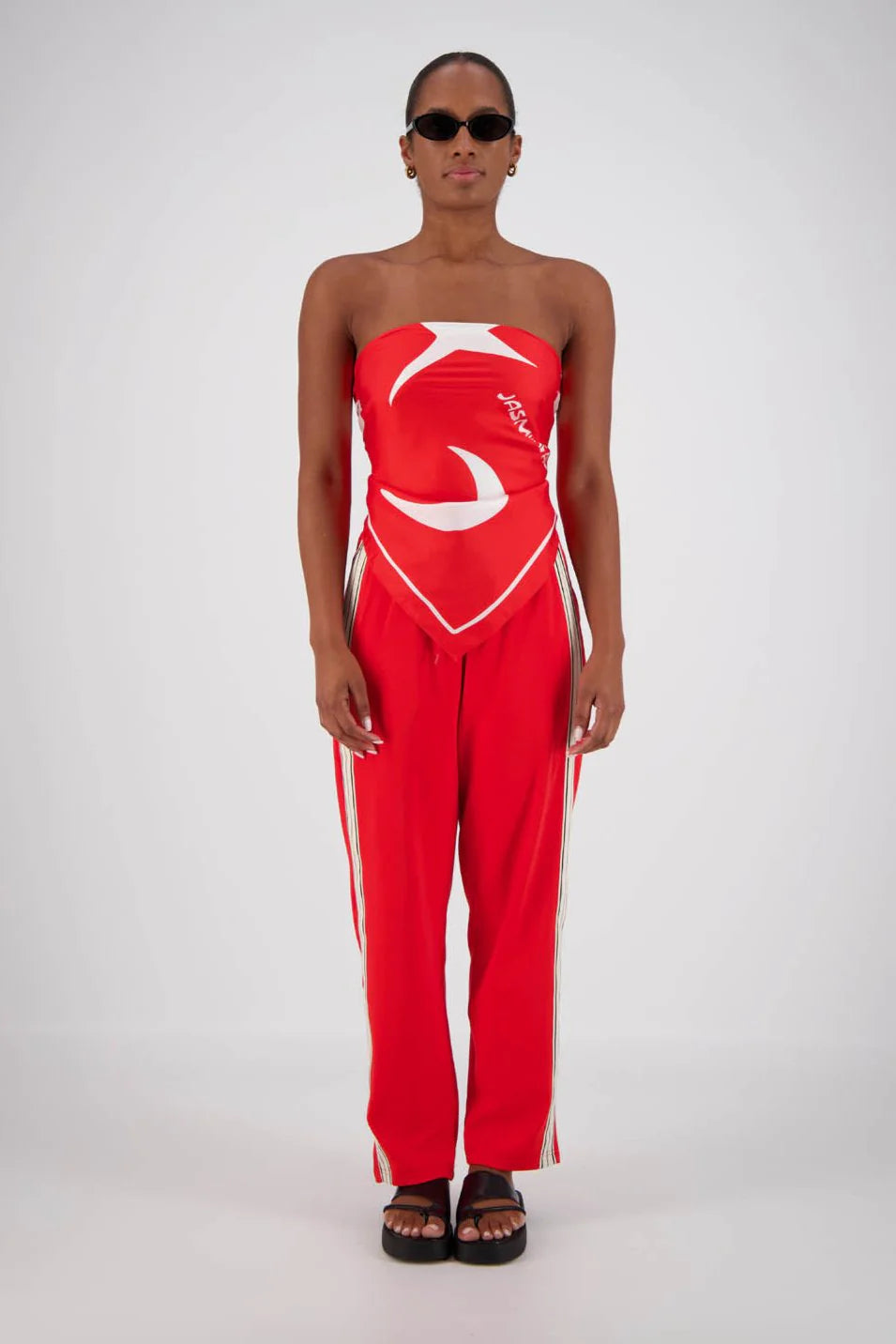 JASMINE ALEXA - PANAREA TRACKPANT - RED