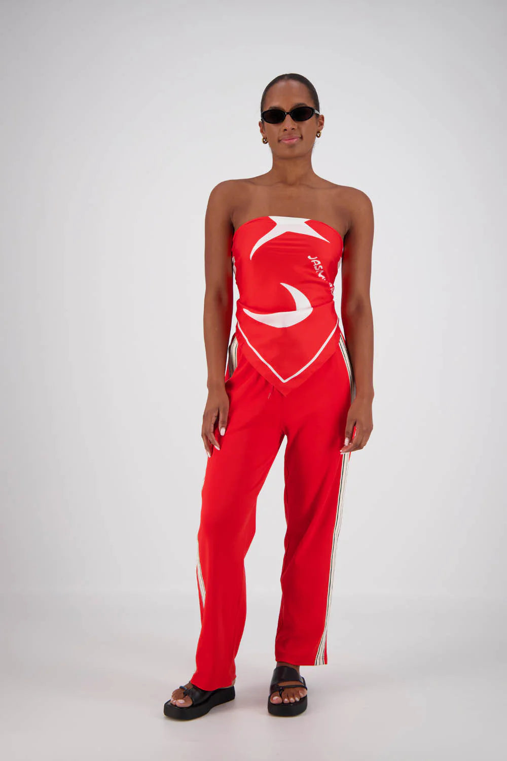 JASMINE ALEXA - PANAREA TRACKPANT - RED