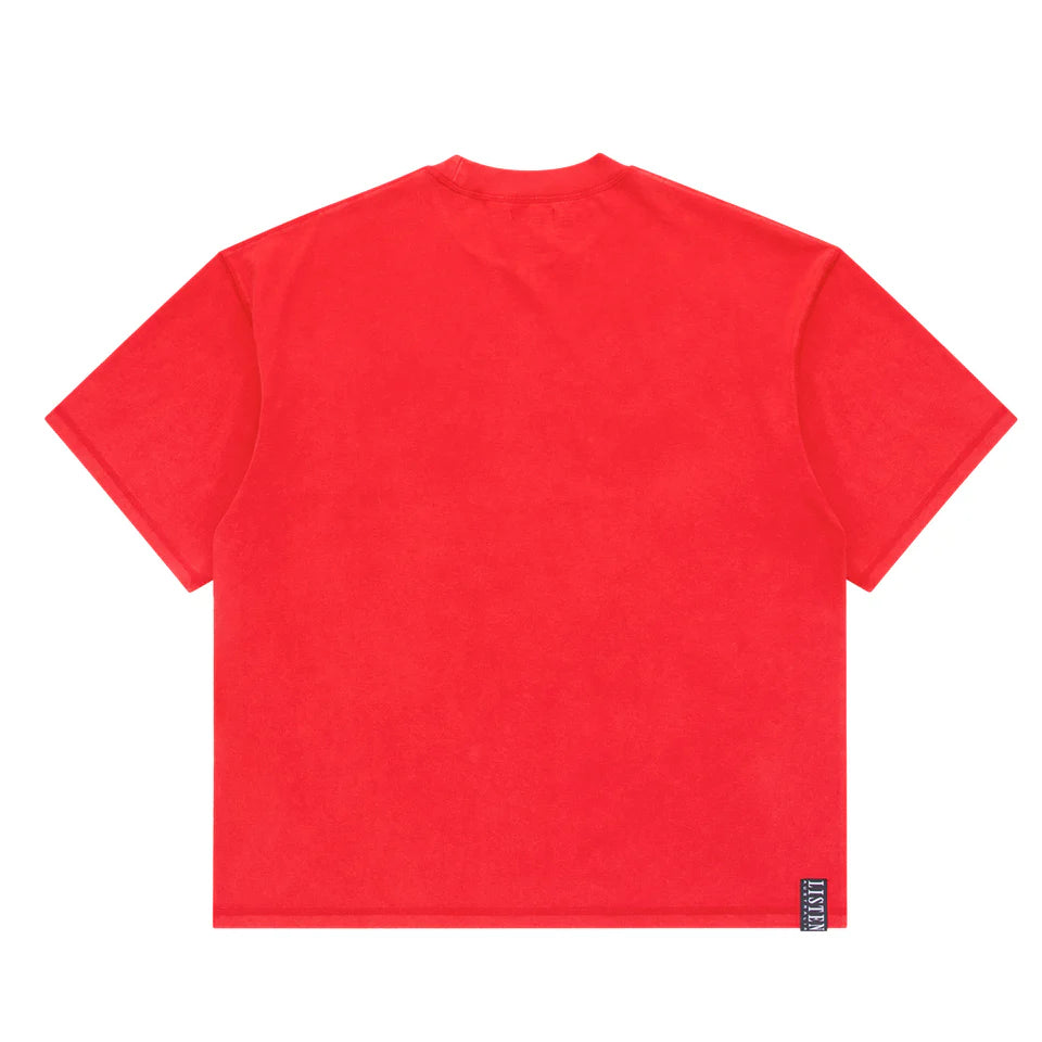 Listen - Archive Tee - Red