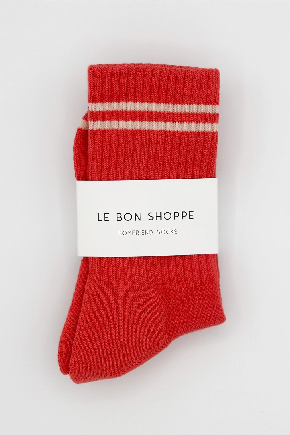 LE BON SHOPPE - RED - BOYFRIEND SOCKS