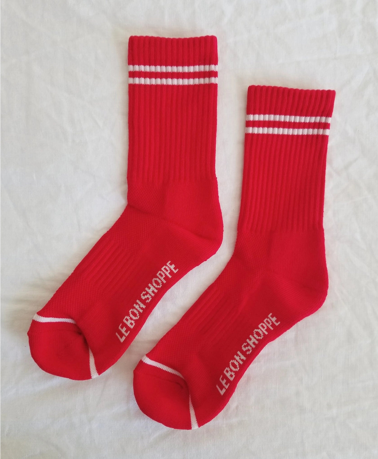 LE BON SHOPPE - RED - BOYFRIEND SOCKS