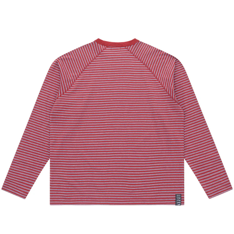 Listen - Archive Long Sleeve Tee - Red