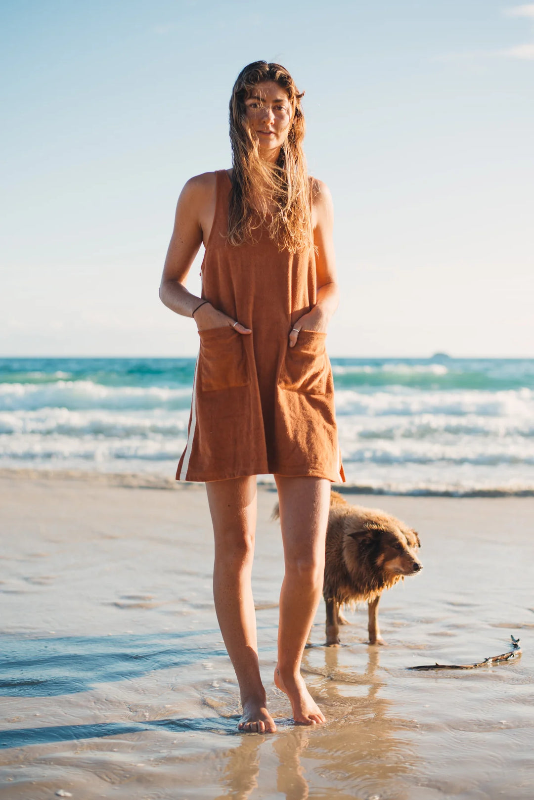 Towelling beach dress deals