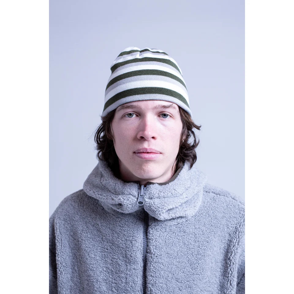 Listen - Reversible Sunrise Beanie - Sage