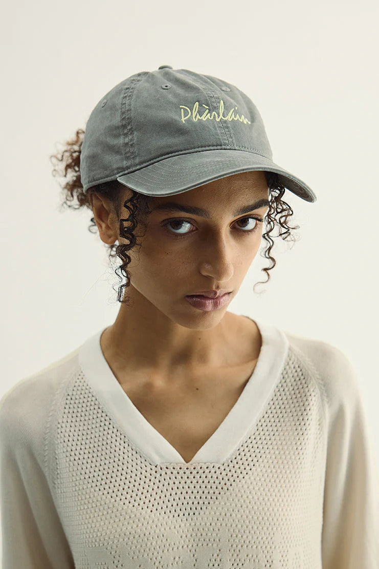 Pharlain - Script Cap - Faded Grey