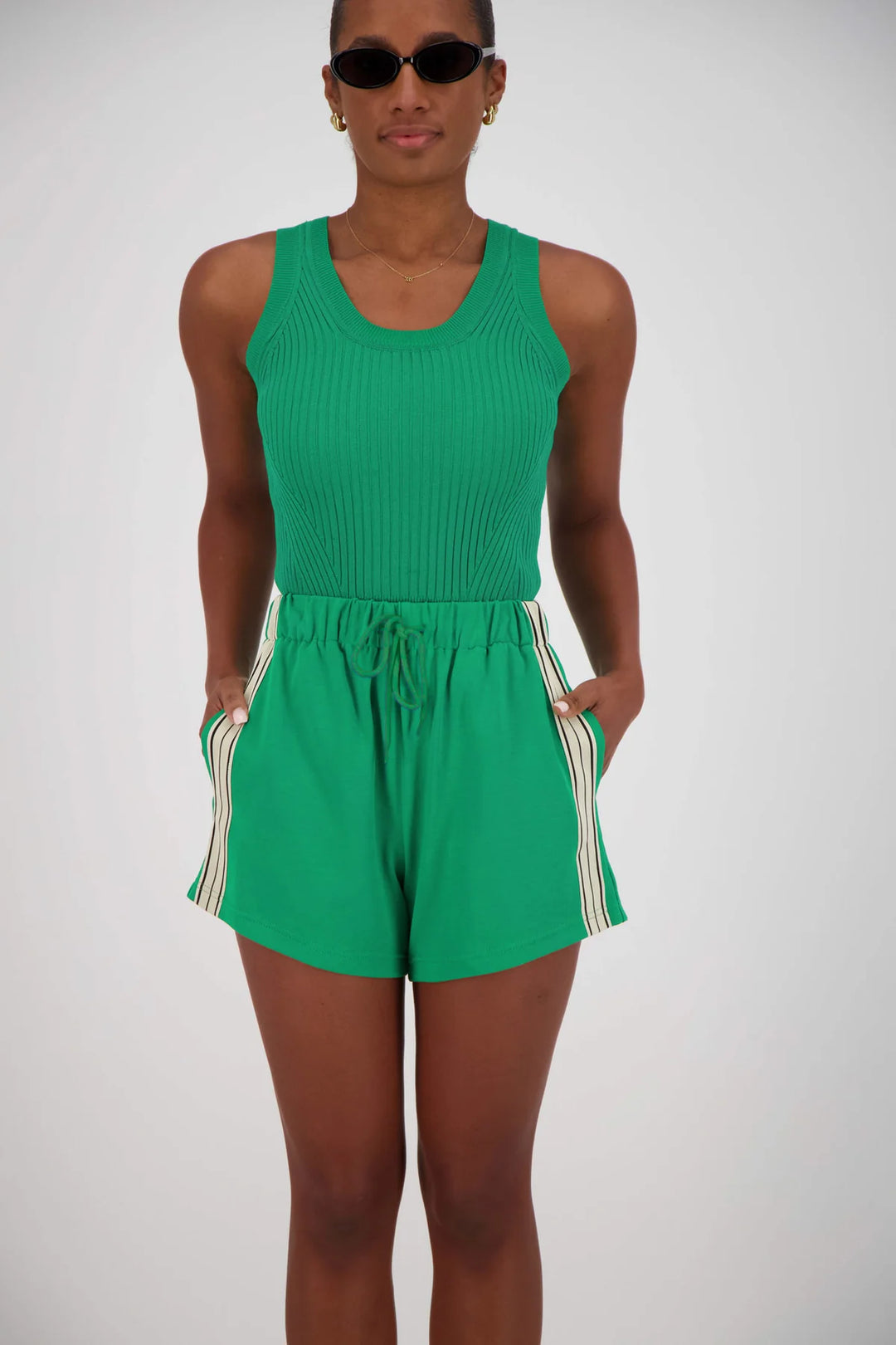 JASMINE ALEXA - PANAREA SHORTS - GREEN