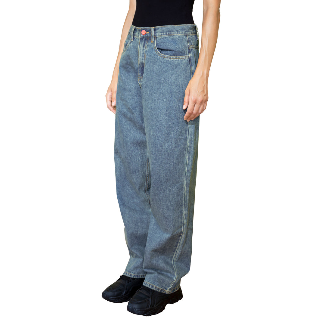 BEWIDER - MEDIUM BLUE - SUPER LOOSE JEANS