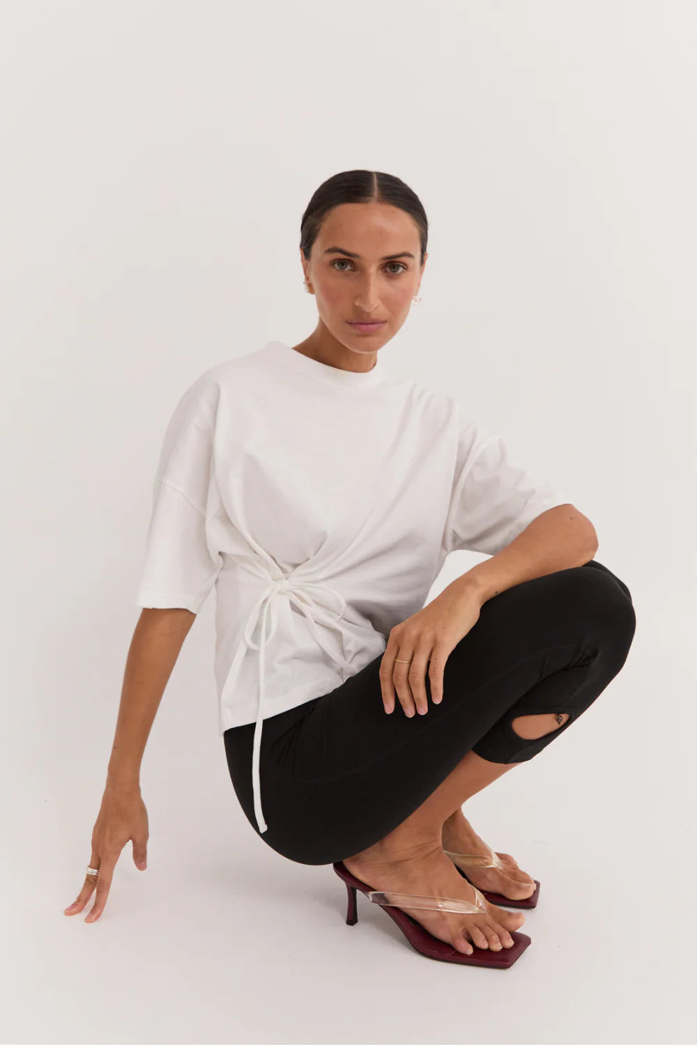 Pinky & Kamal - Front Tie Tee