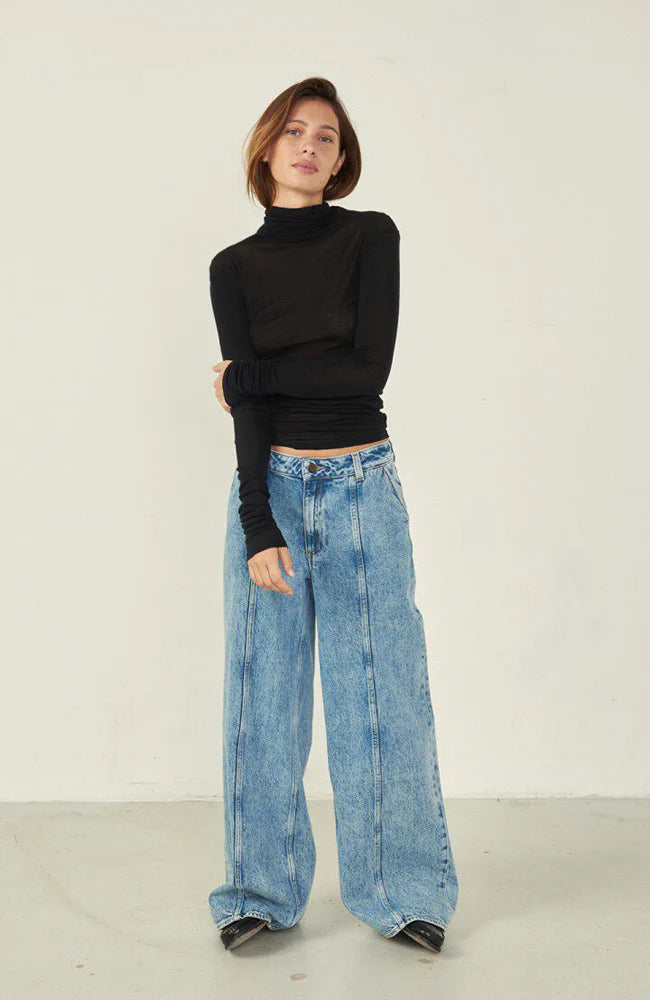 American Vintage - Massachusetts Roll Neck - Noir