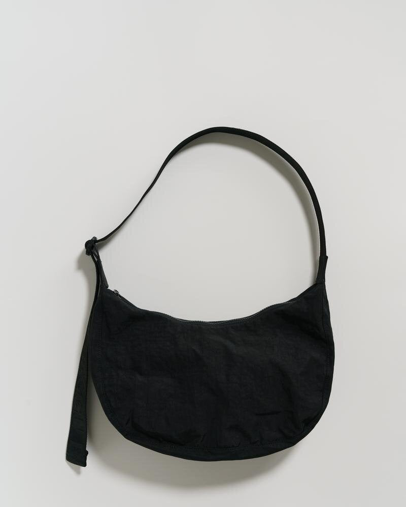 Baggu - Medium Nylon Crescent Bag - Black