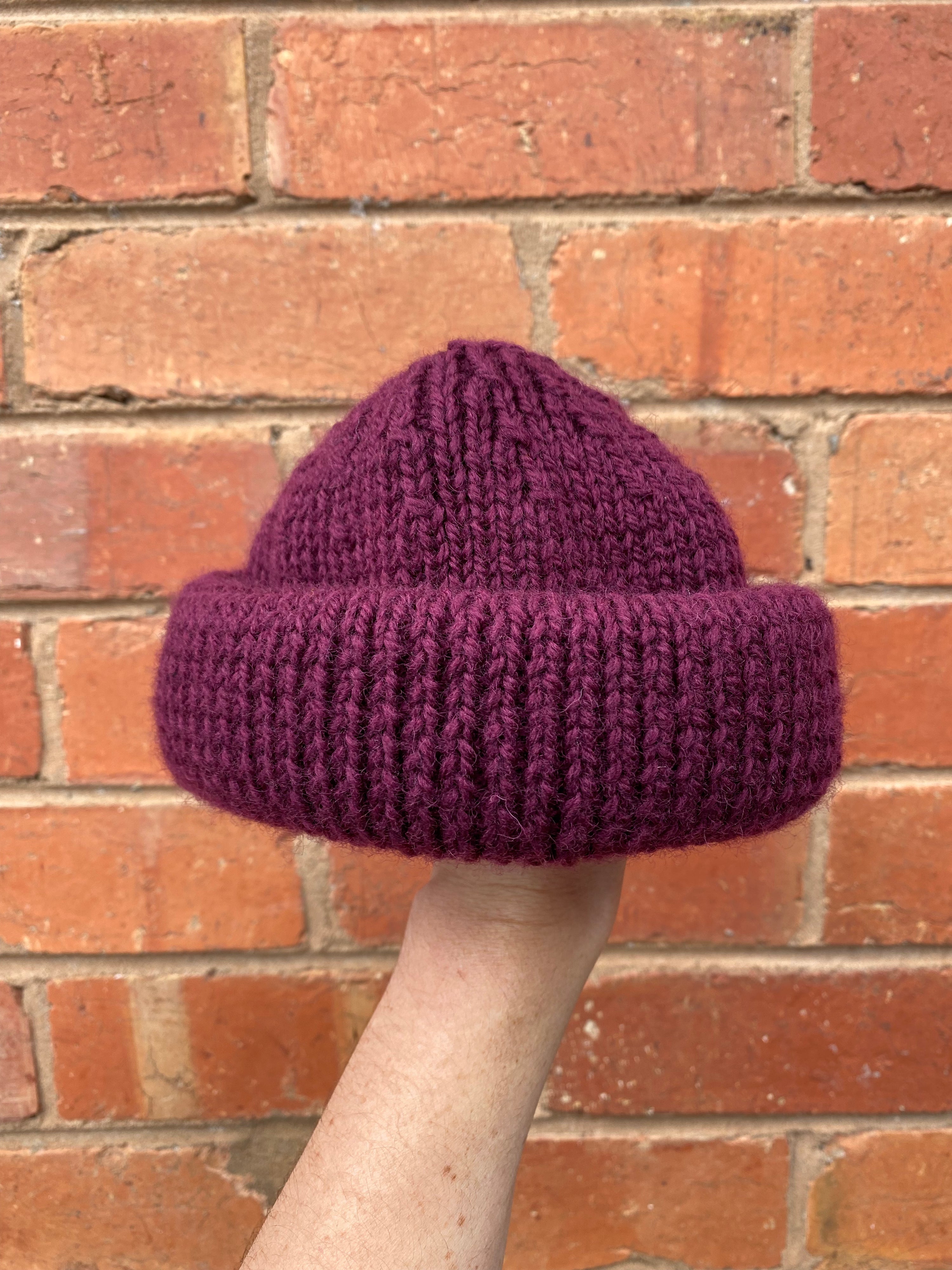 Plum Fisherman’s Beanie
